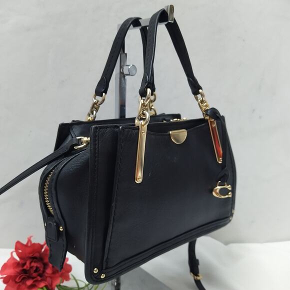 Coach Dreamer 21 Limited Edition Black Leather 2-Way Zipper Crossbody Bag - Picture 2 of 16